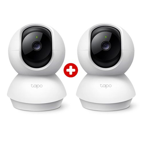Combo: 2 cámaras de seguridad Tapo C200C Full HD 1080p con visión 360°, detección inteligente y audio bidireccional, blanco
